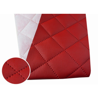 Rotes gestepptes Polster-Kunstleder 3 mm 50×140 cm 960