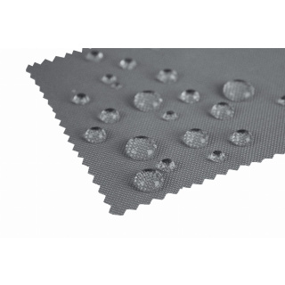 Wasserabweisender Kodura-Stoff helles Graphit 150 cm 1 lfm