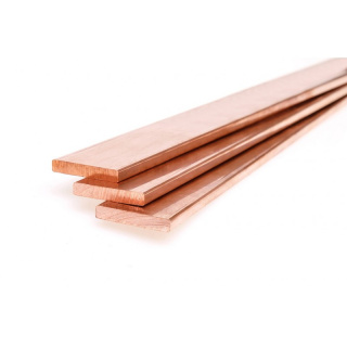 Flachstahlstange aus Kupfer 25x4 mm