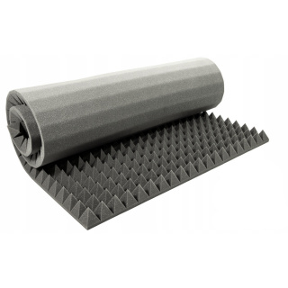 Akustischer Schallschutzschaum PYRAMID 60mm 200x100cm ohne Kleber, nicht brennbar