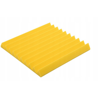 Akustikplatte 50x50x5cm gelb, selbstverlöschend, nicht brennbar