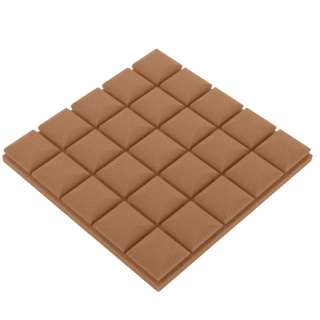 Akustikplatte braun WÜRFEL 50×50 cm Dicke 5 cm