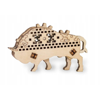 3D-Puzzle-Zahn aus Holz