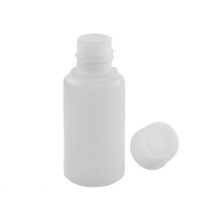 Flasche 25ml HDPE und Verschluss