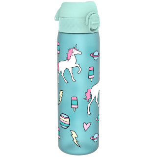 Blaugrüne Einhorn-Wasserflasche ION8 500 ml