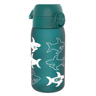 Wasserflasche für Kinder, BPA-frei, Hai, blaugrün, 0,4 l