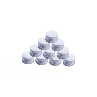 Abdeckung Aluminium-Schraubverschluss 28/18 mm 50 Stück weiß