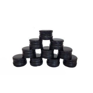 Abdeckung Aluminium-Schraubverschluss 28/18 mm 50 Stück schwarz