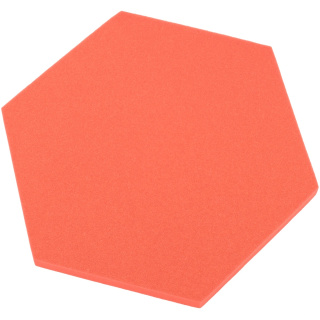 Akustikpaneel Sechseck wassermelone 50x50 cm Dicke 5 cm Hexagon