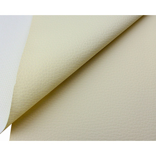 Ecru PVC-Kunstleder 1 mm 140 cm 0,5 lfm