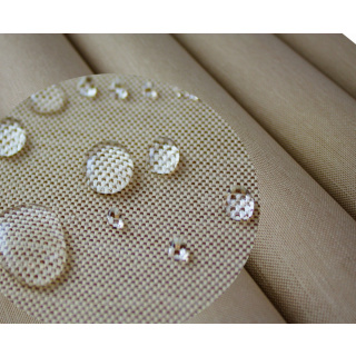 Wasserabweisender Stoff Leinenoptik Beige 160 cm 0,5 lfm 210g/m²