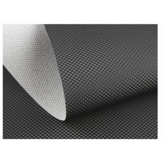 Schwarzes Carbon-Kunstleder mit UV-Schutz für Außenbereich 1 mm 140 cm 0,5 lfm