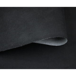 Polsterstoff NUBUK schwarz – Wildlederoptik