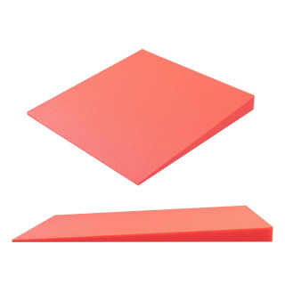 Akustikplatte melonenrot KEIL abgeschrägt 50×50 cm Dicke 5 cm