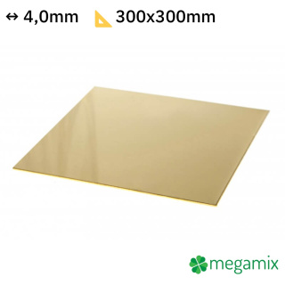 Messingblech 300x300x4,0 mm