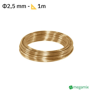 Messingdraht Φ2,5 mm 1m