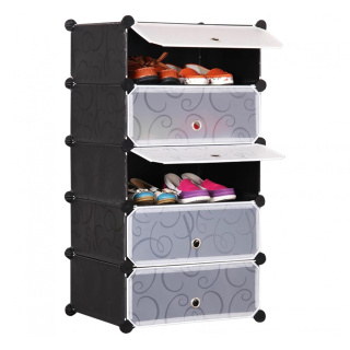 Modularer Schuhschrank 5 Ebenen