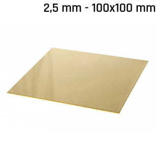 Messingblech 100x100x2,5mm