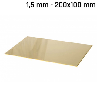 Messingblech 200x100x1,5mm