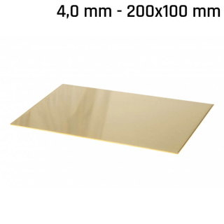 Messingblech 200x100x4,0mm