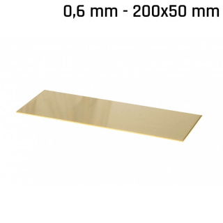 Messingblech 200x50x0,6mm