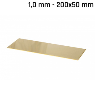 Messingblech 200x50x1,0mm