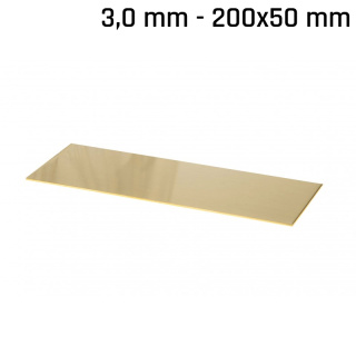 Messingblech 200x50x3,0mm
