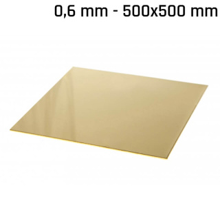 Messingblech 500x500x0,6mm