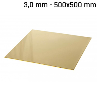 Messingblech 500x500x3,0mm