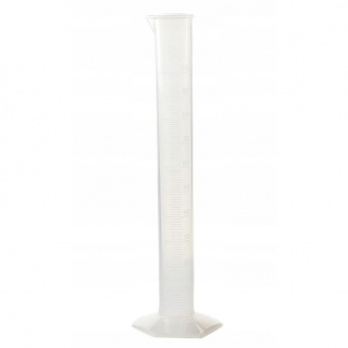 Messzylinder PP 100ml reliefgekalibriertes Glas