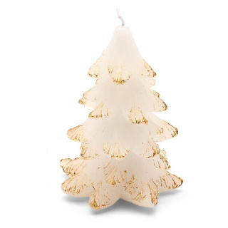 Dekorative Weihnachtsbaumkerze 12x9cm klein