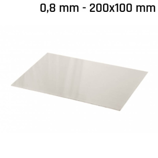 Alpaka-Blatt (Neusilber) 200x100x0,8mm