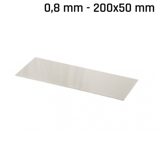 Alpaka-Blatt (Neusilber) 200x50x0,8mm