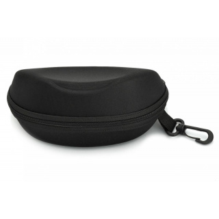 Schwarzes Brillenetui mit Karabiner