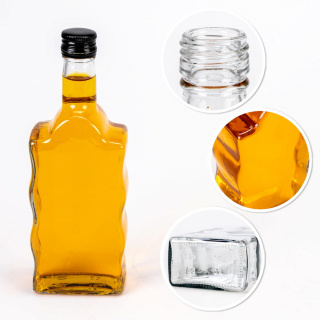 Glasflasche 500ml 23cm WAVE