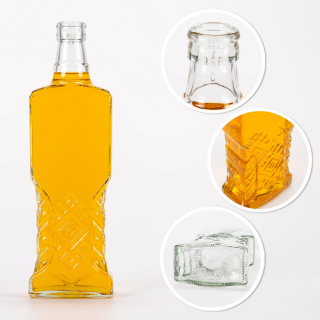 Glasflasche 500 ml 25 cm UKRAINKA