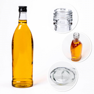 Glasflasche 500ml 28cm SPARK