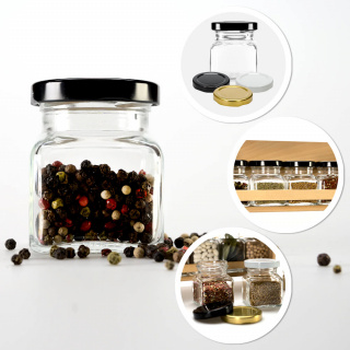 Glasgefäß 120 ml 7 cm mit Deckel