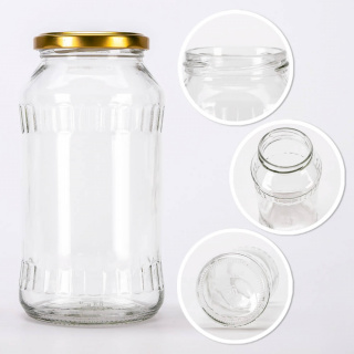 Glasgefäß 720 ml 16 cm mit Deckel