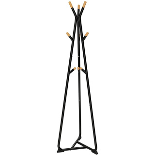 Stehender Kleiderbügel für den Boden im Flur, 49 x 49 x 172 cm, Buchenmetall