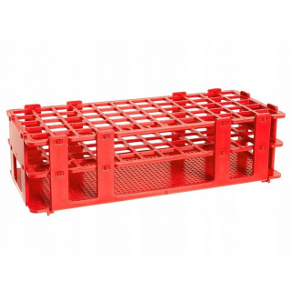 Reagenzglasständer 90 Plätze Ø 13 mm (6x15) rot