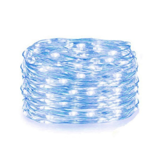 Lichterkette 20 Stück LED blaue Farbe 2m mit AA-Batterien