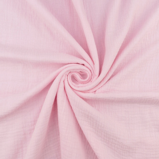 Lichtrosa Baumwollmusselin 100% Baumwolle 0,5m