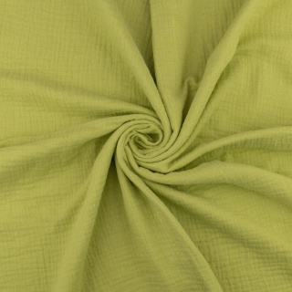 Stoff Musselin Baumwolle olive 100% Baumwolle 0,5m