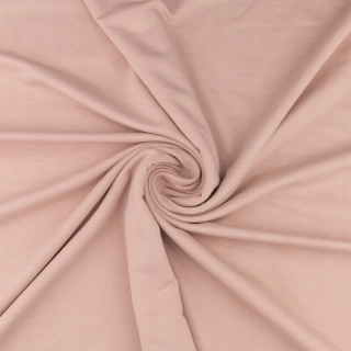 Sweatshirtstoff Strickware beige glatt ohne Muster 0,5m