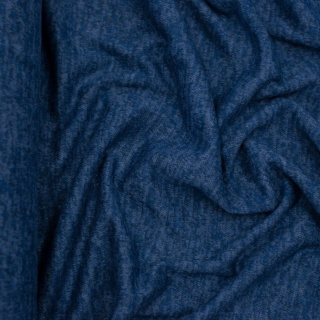 Stoff Strickware saphir meliert elastisch 0,5m