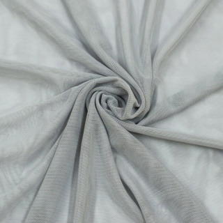 Stoff Netzstoff Tüll grau elastisch 0,5m
