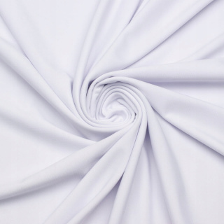 Stoff Jersey ITY weißer Strickstoff ohne Muster 0,5m