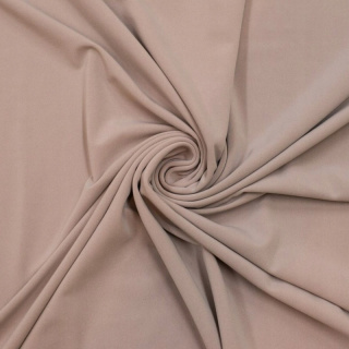 Jersey-Stoff ITY beige, einfarbiger Strickstoff 0,5m