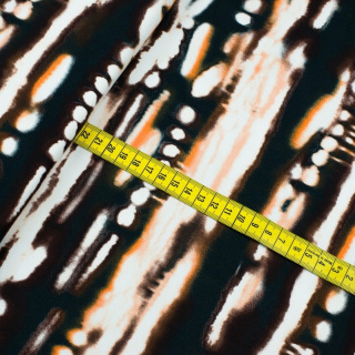 Stoff Jersey ITY braun glatt Muster Strickware 0,5m